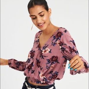 Pink floral top